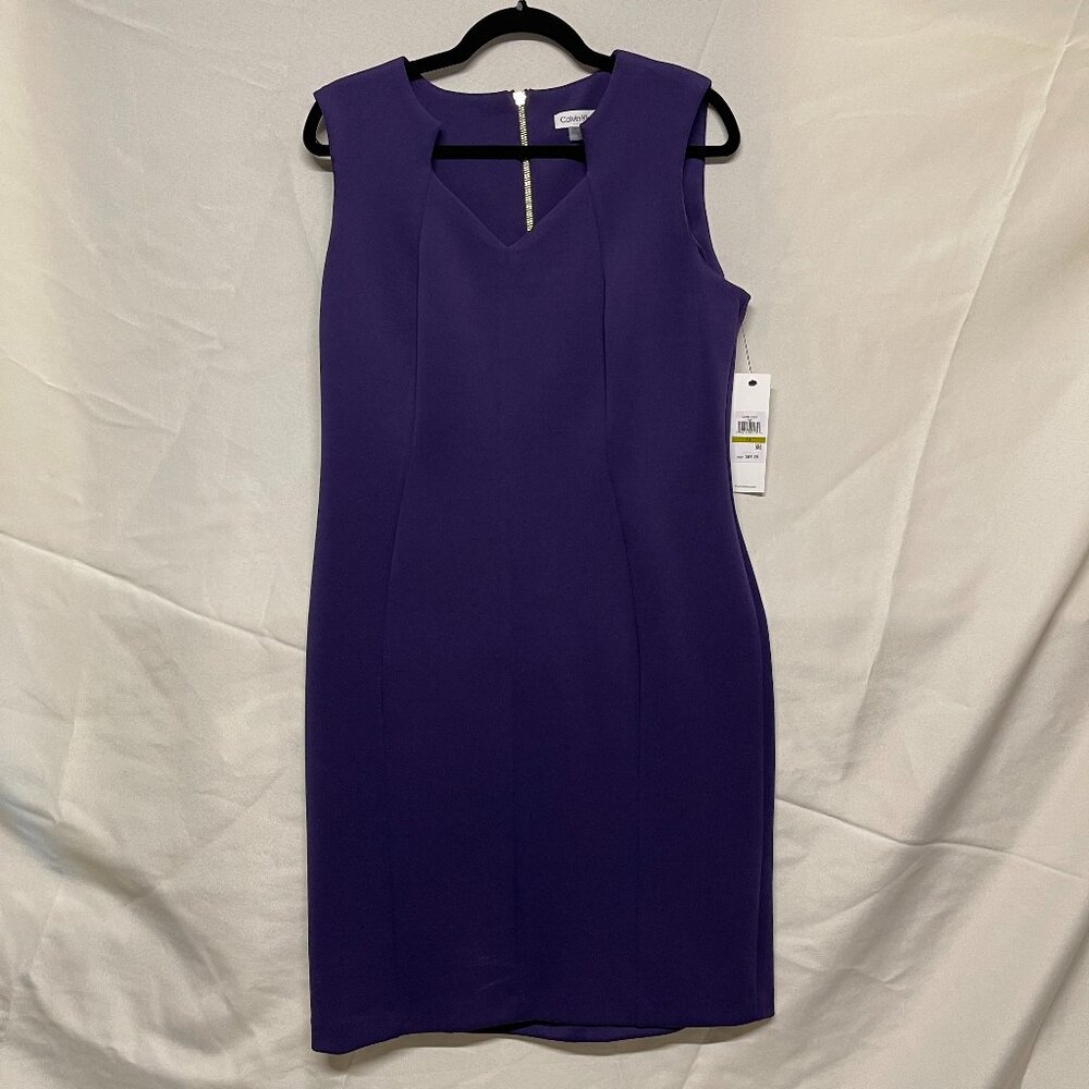 Calvin Klein - Business Dress, Purple, New with tags - size 14